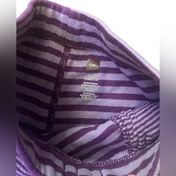 BUNDLE of 2 Baby Girl 12 months Bodysuit & Pants Cupcake Print Stripes - Picture 4 of 5